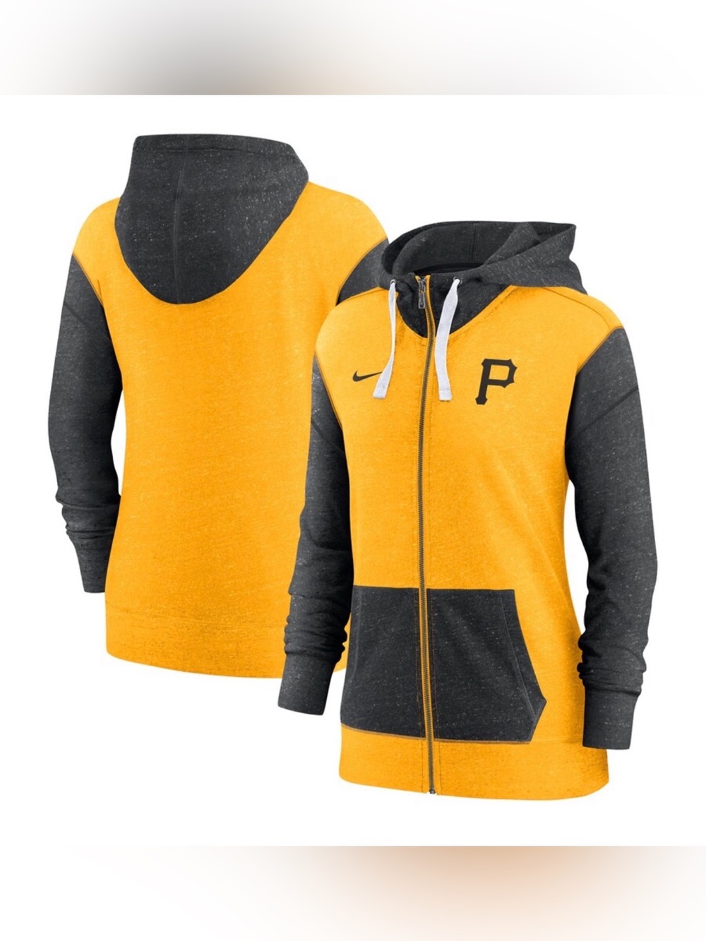 Nike Pittsburgh Pirates Baseball Lightweight Gold Hoodie Sweatshirt Women’s XL